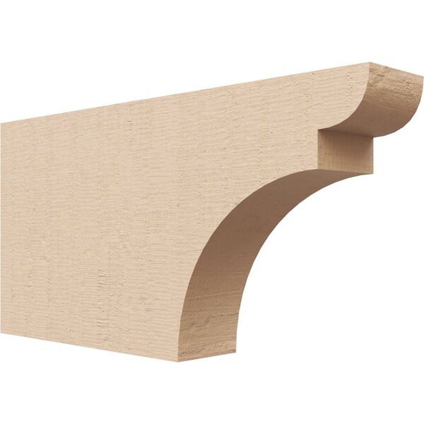 Ekena Millwork 2in. W x 6in. H x 12in. L Yorktown Woodgrain TimberThane Rafter Tail, Primed Tan RFTUR02X06X12YORRCPR - main